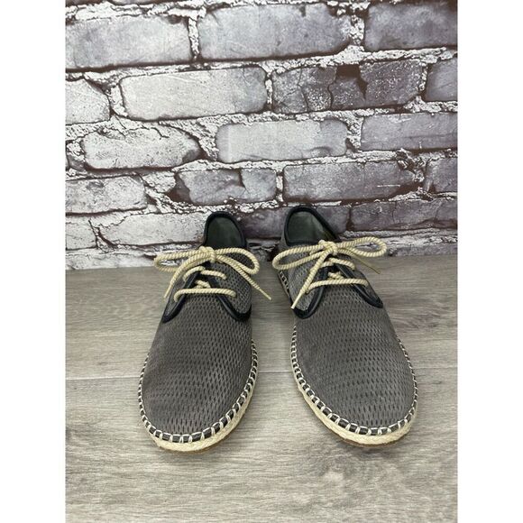 El Naturalista Gray Suede Leather Oxfords Lace Up Sneakers Shoes Men 41EU/8M US - Picture 15 of 16